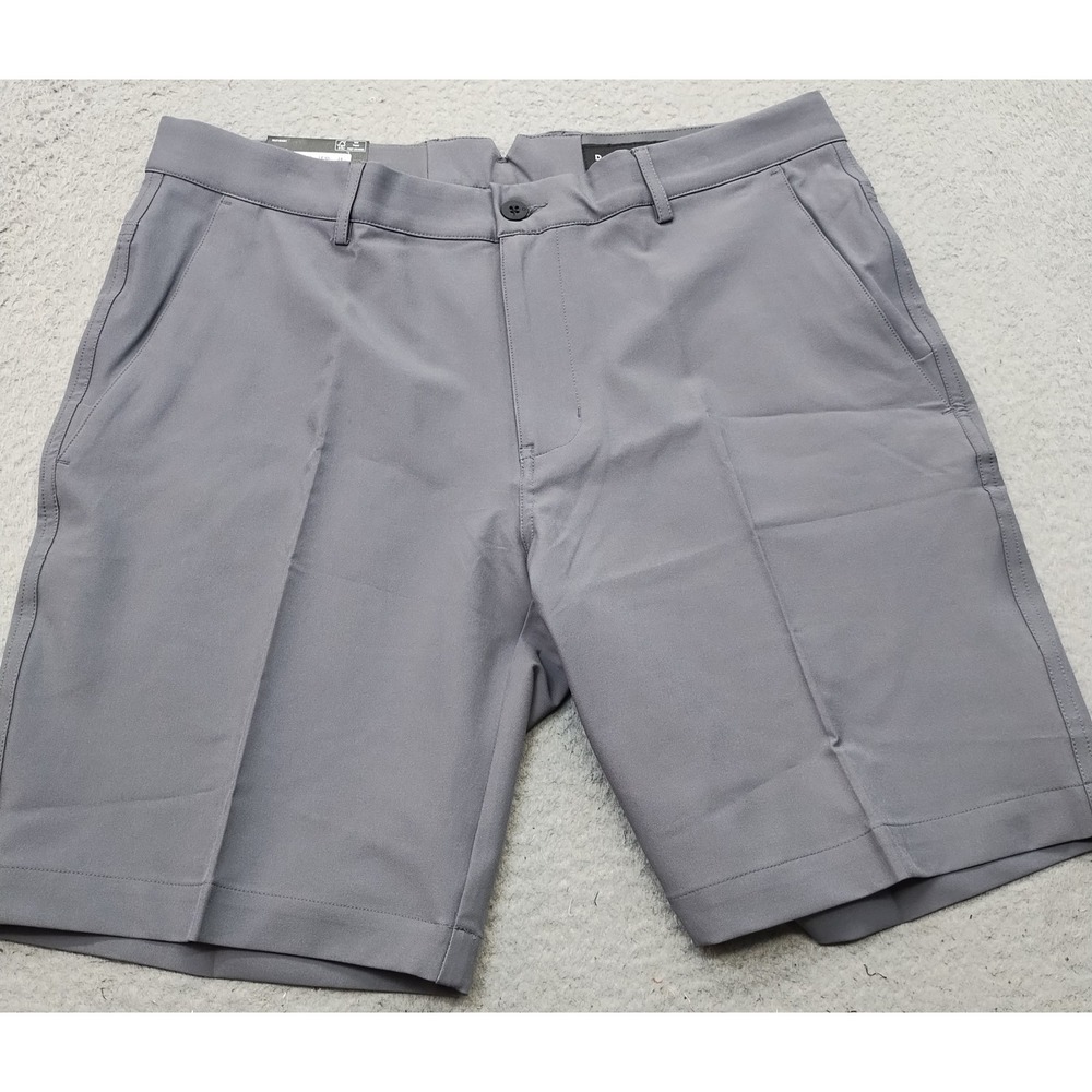 Dunning Golf Shorts Mens 34 Gray Player Fit Woven Performance Stretch D7S23H060